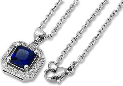 Amanto Ketting Danko Blue - 316L Staal - 15x13mm - 49cm