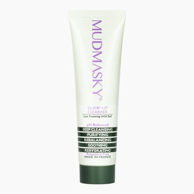 MUDMASKY - Glow-Up Cleanser 60ml - Milde pH - Vegan Gel Reiniger- schuimende cleanser - Geschikt voor gevoelige huid - Gezichtsreiniger - Face Wash - Acne - Tea Tree Olie