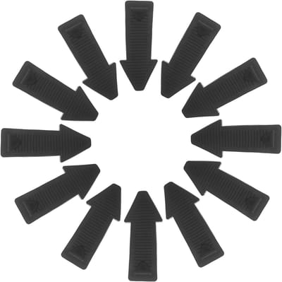 Deurstopper Set - Antislip Wiggen - Tocht Buiten Houden - Geluiddempend Ontwerp - 20 Stuks - Zwart
