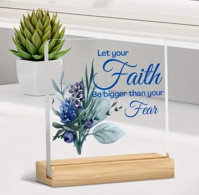Geschenk - Let your faith be bigger than your fear - Cadeau - Kado - Steun - Moed - Liefde
