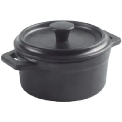 Melamine minisauspan met deksel Lacor D.14 cm