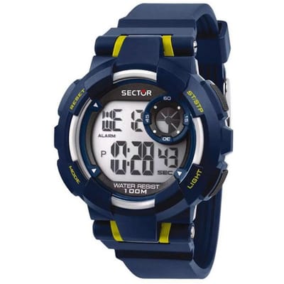 Sector EX-36 Digitale Zwarte Wijzerplaat Quartz R3251283002 100M Herenhorloge zwart