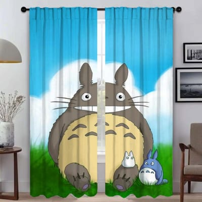 TotoroS Elegante Kamergordijnen voor Woonkamer Tule voor Slaapkamer Overgordijnen Home Interieur Gordijnen 2 Stuks Halloween Decoratie W50xH70cmx2pcs-CL