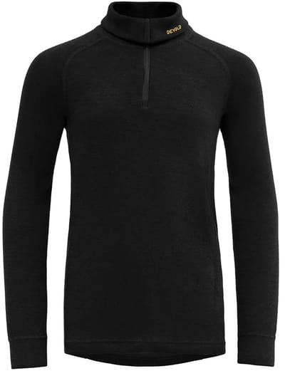 Devold Of Norway Duo Active Merino Half Rits Lange Mouw T-shirt Zwart 16 Years Kinderen