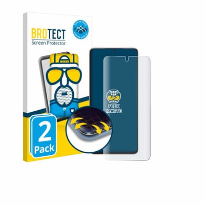 BROTECT - Screenprotector voor Samsung Galaxy S21 Ultra 5G - Folie Beschermfolie matte volledig dekking 2 Stuks