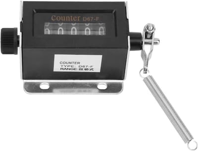 Mechanische Teller - Telapparaat - Sport Evenementen - Robuuste Constructie - 9 x 5 x 3.5 cm - Zilver