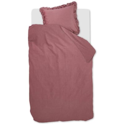 At Home by Beddinghouse Flamboyant dekbedovertrek - Eenpersoons - 140x200/220 cm - Donker roze