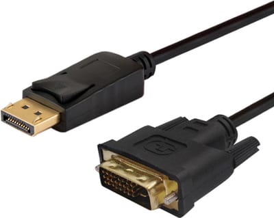 Savio CL-106 DisplayPort naar DVI-D kabel 1,8m Zwart