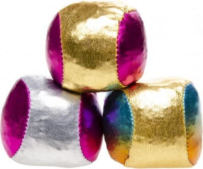 Lg-imports Jongleerballen Space Metallic 3-delig 4cm