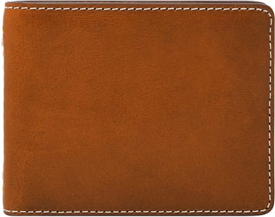 FOSSIL Leren Kaarthoes Tremont Bifold Cognac Bruine