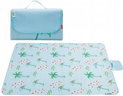 Kleurrijke grote strandmat/picknickkleed - vocht en zandbestendig - opvouwbaar en compact - 145*200cm