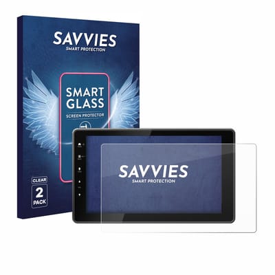 2 Stuks Savvies Screenprotector - geschikt voor Kenwood DMX-F920DS - beschermfolie glas transparant