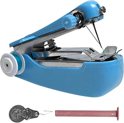 Handnaaimachine - Draagbaar apparaat - Snel repareren - Veelzijdig inzetbaar - 12 x 7 cm - Wit