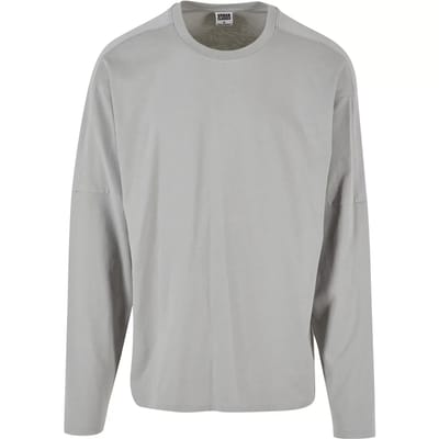 Urban Classics - Raglan Back Longsleeve shirt - S - Grijs