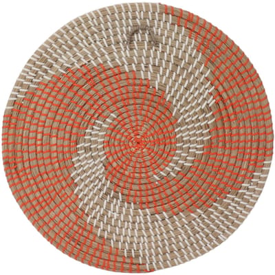 40CM Geweven Wandmand Decor Handgemaakt Zeegras Veelzijdige Kom Isolatie Haak Ontwerp Hangende Wanddecoratie voor Woonkamer