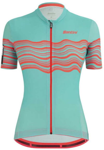 Santini Tono Proflo Korte Mouw Wielertrui Blauw XL Vrouw