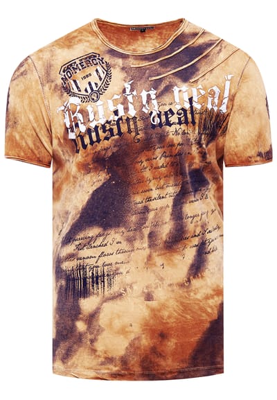 T-shirt in kleur met logo-print in de stijl van Tie Dye Batik
