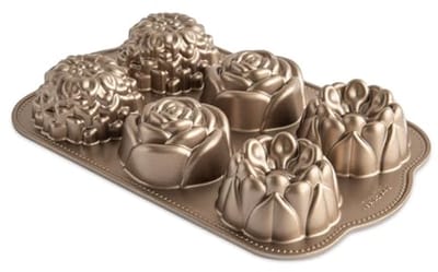 Mini Cakelettevorm met Bloemen Motief – Perfect voor Individuele Taarten