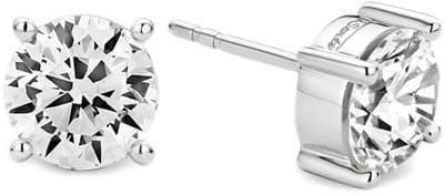 TI SENTO Dames Oorbellen - 925 zilver - Zirconia wit - 7321ZI