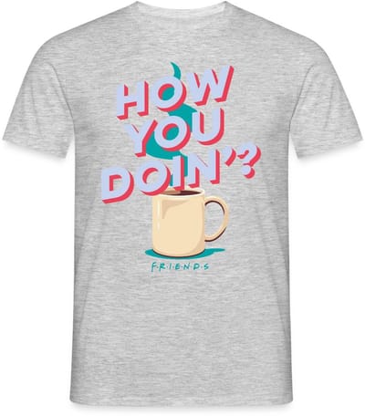Friends How You Doin' Koffie T-Shirt Heren