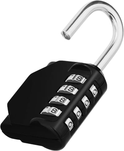 Hangslot-Cijferslot-Kluis-Fitnessstudio-4-Cijferig-Combinatieslot-Weerbestendig-Kelderdeur-Tuinhekken