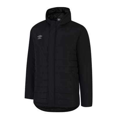 Umbro Heren Bench gewatteerd jack (Zwart)