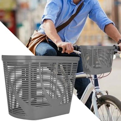 Afneembare Fietsmand Voorop - Grote Capaciteit Mand voor Boodschappen en Huisdieren