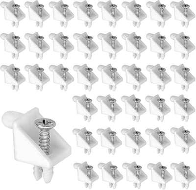40 stuks plankdragers 5 mm wit , glazen plankdragers voor IKEA PAX plankdragers, geschikt voor de reparatie van kastdeuren, rekken, kastscheidingswanden, kasten