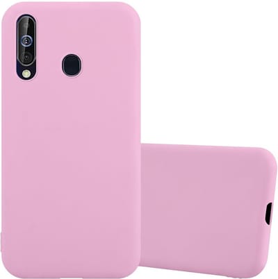 Cadorabo Hoesje geschikt voor Samsung Galaxy A60 / M40 in CANDY ROZE - Beschermhoes gemaakt van flexibel TPU silicone Case Cover