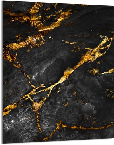 TMK ArtDeko Serie - Snijplank Glas - 40x52cm - Marmereffect - Veilig en Hygiënisch