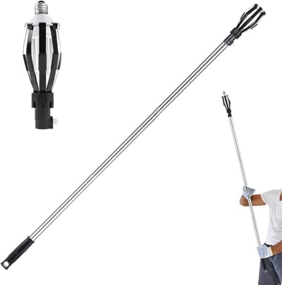 Gloeilamp Wisseltool - Uitschuifbaar Gereedschap - Lampen Vervangen - Telescopisch Ontwerp - 40 cm Lengte