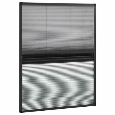 vidaXL - Raamhor - plissé - met - verduistering - 80x100 - cm - aluminium