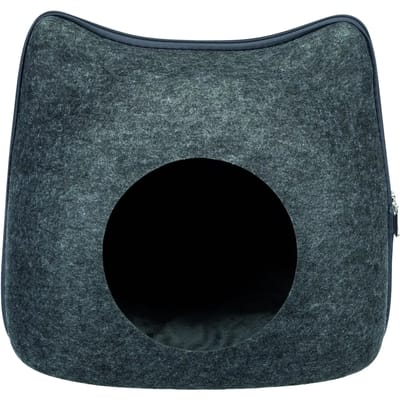 Trixie - Kattenmand - Relax Iglo - Kat - Vilt - Grijs - 38X37X35 cm