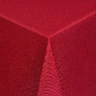 Famanu - Linnenlook jacquard tafelkleed met vlekbescherming, vierkant en stijlvol