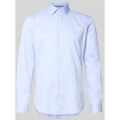 slim fit zakelijk hemd met kentkraag