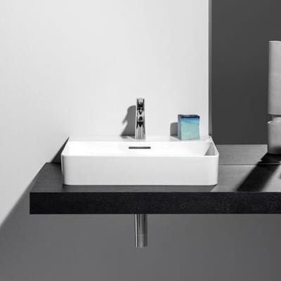 LAUFEN Val countertop washbasin 55 x 42 cm with 1 tap hole, with overflow H8162820001041