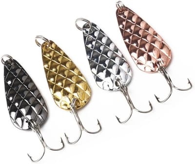 Vis Lokaas Set - Kunstaas Vissen - Forel Vissen - Metalen Reflectie - 4.5cm Lengte - Rosé Goud