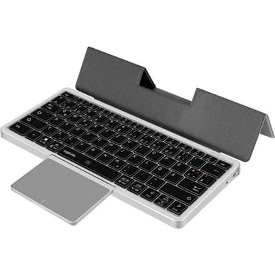 LogiLink ID0214 Set met toetsenbord en muis Bluetooth QWERTZ, Duits Space grijs Easy Switch 3 apparaten