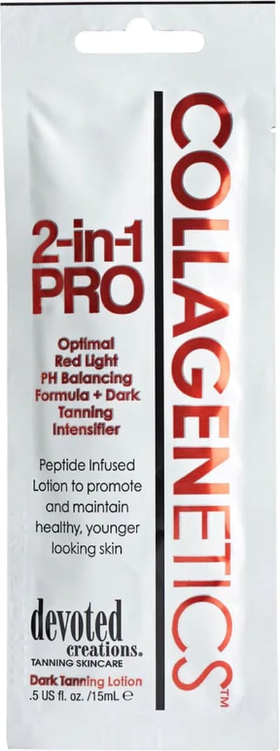 Devoted Creations - Collagenetics 2 in 1 lotion pro zonnebankcrème - 15ml