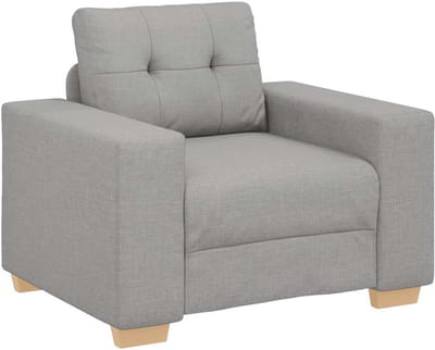 Fauteuil - Relaxzetel - Relaxstoel - Relaxfauteuil - Stoel - Met armleuning - Voor één Persoon - Fluweel - Wolgrijs