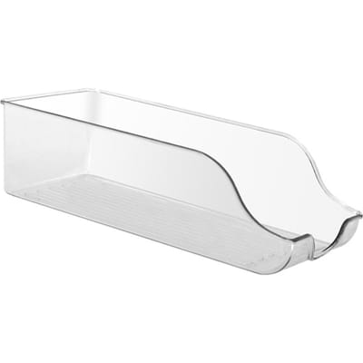 Doorzichtige Plastic Opbergbak Koelkast Organizer Bak Huishouden Dubbel Oor Transparante Opbergdoos