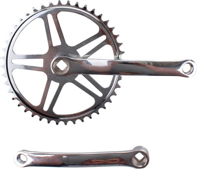 Vinty Crankstel 44T - Staal - Spieloos - 170mm - Chroomafwerking