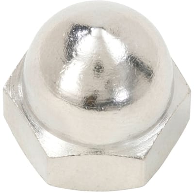 Wurth - DIN 1587 messing verchroomd - Zeskantdopmoer, hoog model DIN 1587, messing, vernikkeld (F2J) - x 50 st