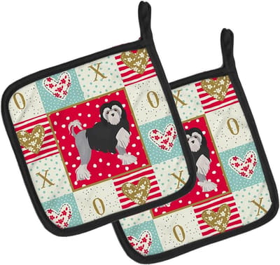 Pannenlappen - Ovenwanten - Keuken Beschermen - Hittebestendige Isolatie - 7 1/2 x 7 1/2 Inch - Multicolor