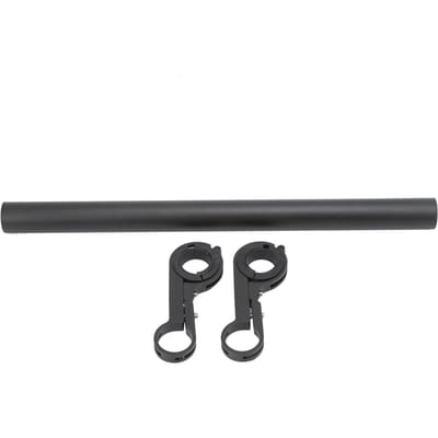 Support d'extension de guidon de vélo en alliage d'aluminium de 30 cm pour barre de montage de phare de vélo black