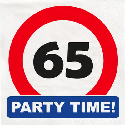 Traffic sign napkins - 65