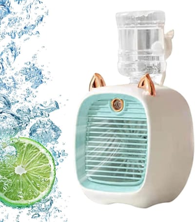 Mini Luchtkoeler met 270 ml Watertank - Stille Persoonlijke Airconditioning voor Thuis en Serre