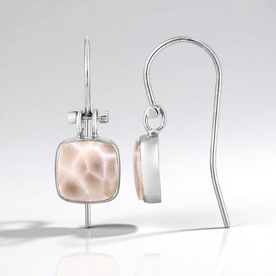 Cavill - 925 Sterling Zilveren Oorbellen - Antieke Natroliet 4,5 ct - Handgemaakte Sieraden uit India - Stijlvolle Haaksluiting