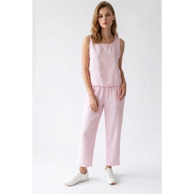 Mouwloze Crepe Jumpsuit