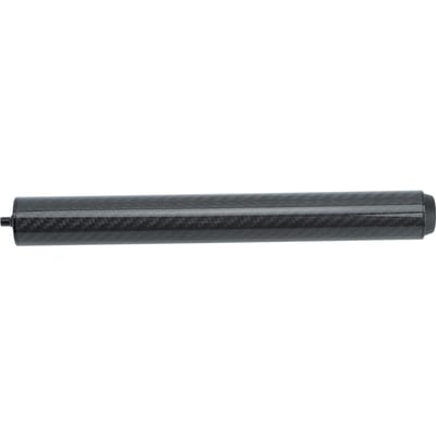 Poolkeuverlengstuk met Bumper Koolstofvezel Biljart Poolkeuverlengstuk met Opbergtas voor 10 Inch black